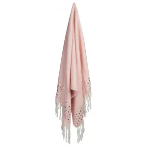 Dotty Blended Wool Throw, 130x170cm, Blush by Canvas Sasson, a Throws for sale on Style Sourcebook