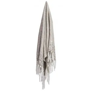 Dotty Blended Wool Throw, 130x170cm, Khaki by Canvas Sasson, a Throws for sale on Style Sourcebook