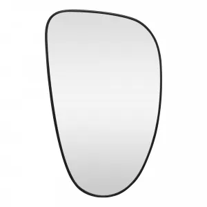 Ollie Organic Shape Mirror 70x115cm in Matte Black by OzDesignFurniture, a Mirrors for sale on Style Sourcebook