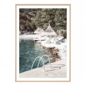 Beachside Ladder Framed Print in 87 x 122cm by OzDesignFurniture, a Prints for sale on Style Sourcebook