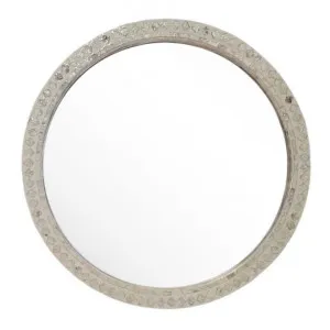 Radiance Mother Of Pearl Inlaid Frame Round Wall Mirror, 60cm by Philbee Interiors, a Mirrors for sale on Style Sourcebook