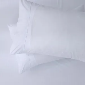 Canningvale Caressa Stripe Sheet Set - White, Single, Microfibre by Canningvale, a Sheets for sale on Style Sourcebook