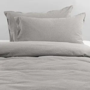 Canningvale Modella Quilt Cover Set - Grey, Single, Cotton by Canningvale, a Sheets for sale on Style Sourcebook