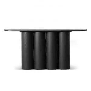 Dyssen Wooden Oval Console Table, 170cm, Black by Conception Living, a Console Table for sale on Style Sourcebook