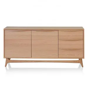 Oksby American White Oak Timber 2 Door 2 Drawer Sideboard, 160cm, Natural by Conception Living, a Sideboards, Buffets & Trolleys for sale on Style Sourcebook