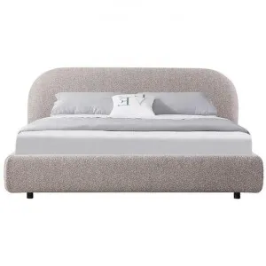 Borre Boucle Fabric Platform Bed, Queen, Sand by Conception Living, a Beds & Bed Frames for sale on Style Sourcebook