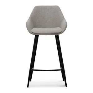 Cressy Fabric Counter Stool, Set of 2, Beige / Black by Conception Living, a Bar Stools for sale on Style Sourcebook