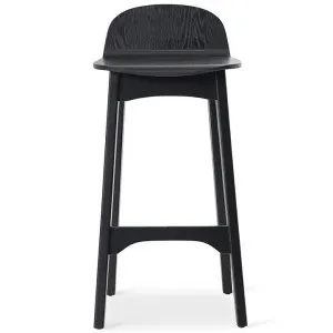 Oster Ash Wood Counter Stool, Black by Conception Living, a Bar Stools for sale on Style Sourcebook
