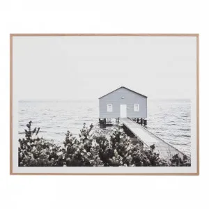 Winter Boathouse Framed Print in 122 x 87cm by OzDesignFurniture, a Prints for sale on Style Sourcebook