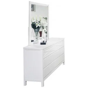Westover Poplar Timber 6 Drawer Dresser with Mirror by Cosyhut, a Dressers & Chests of Drawers for sale on Style Sourcebook