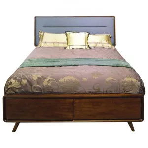 Sloto Poplar Timber Bed with End Drawers, King, Cherrywood by Scarlett Collections, a Beds & Bed Frames for sale on Style Sourcebook