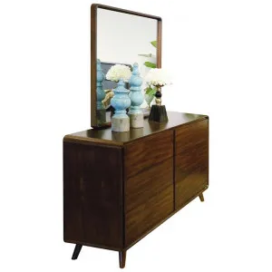 Sloto Poplar Timber 6 Drawer Dresser with Mirror, Cherrywood by Cosyhut, a Dressers & Chests of Drawers for sale on Style Sourcebook