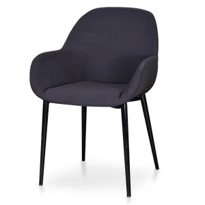 Ex Display - Lynton Fabric Dining Chair - Black by Interior Secrets - AfterPay Available by Interior Secrets, a Dining Chairs for sale on Style Sourcebook