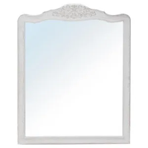 Rocad Oak Timber Frame Dressing Mirror, 112cm, Distressed Antique White by Dodicci, a Mirrors for sale on Style Sourcebook