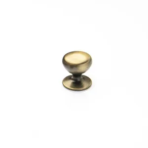 Momo New Hampton Knob - Dark Brushed Brass by Momo Handles, a Cabinet Hardware for sale on Style Sourcebook