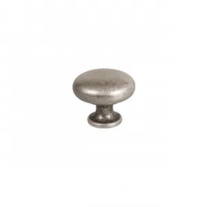 Momo Duke Round Knob - Antique Silver by Momo Handles, a Cabinet Hardware for sale on Style Sourcebook