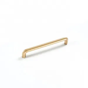 Momo Lumi D Handle - Satin Brass by Momo Handles, a Cabinet Hardware for sale on Style Sourcebook