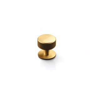 Momo Belgravia Solid Brass Round Knob - Brushed Satin Brass by Momo Handles, a Cabinet Hardware for sale on Style Sourcebook