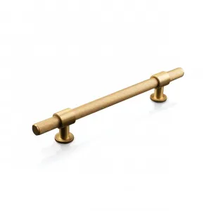 Momo Belgravia Solid Brass Bar Pull - Brushed Satin Brass by Momo Handles, a Cabinet Hardware for sale on Style Sourcebook