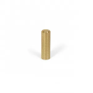 Momo Graf Knurled Cylinder Knob - Brushed Dark Brass by Momo Handles, a Cabinet Hardware for sale on Style Sourcebook