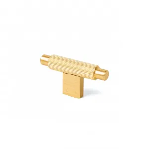 Momo Arpa T Knob - Brushed Dark Brass by Momo Handles, a Cabinet Hardware for sale on Style Sourcebook