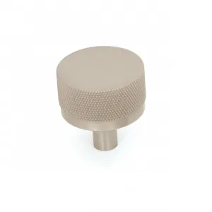 Momo Bellevue Solid Brass Knurled Knob 35mm In Dull Brushed Nickel by Momo Handles, a Cabinet Hardware for sale on Style Sourcebook