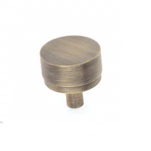 Momo Bellevue Solid Brass Plain Knob 35mm In Dark Brushed Brass by Momo Handles, a Cabinet Hardware for sale on Style Sourcebook