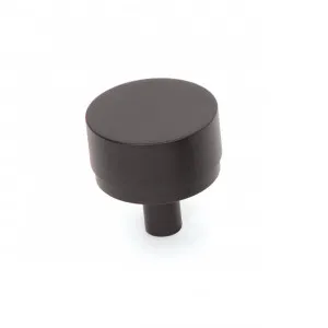 Momo Bellevue Solid Brass Plain Knob 35mm In Matt Black by Momo Handles, a Cabinet Hardware for sale on Style Sourcebook