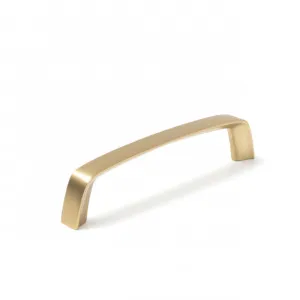 Momo Acuto D Handle 160mm in Brushed Satin Brass by Momo Handles, a Cabinet Hardware for sale on Style Sourcebook