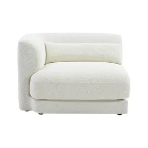 Santa Monica Boucle Ivory 1.5 Seat Left Arm Facing Sofa Module by James Lane, a Sofas for sale on Style Sourcebook