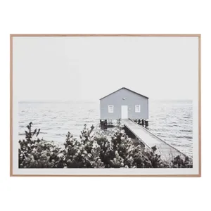 Winter Boathouse Framed Print in 62 x 45cm by OzDesignFurniture, a Prints for sale on Style Sourcebook