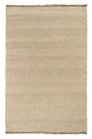 Nita Cream and Brown Jute Rug by Miss Amara, a Contemporary Rugs for sale on Style Sourcebook