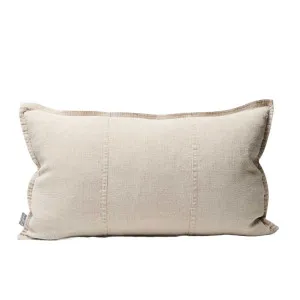 Luca® Linen Outdoor Cushion - Natural by Eadie Lifestyle, a Cushions, Decorative Pillows for sale on Style Sourcebook