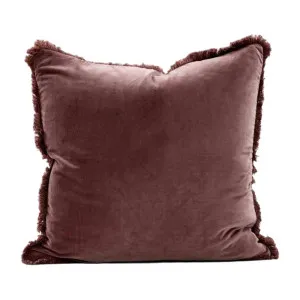 Lynette Boho Velvet Cushion - Chocolate by Eadie Lifestyle, a Cushions, Decorative Pillows for sale on Style Sourcebook