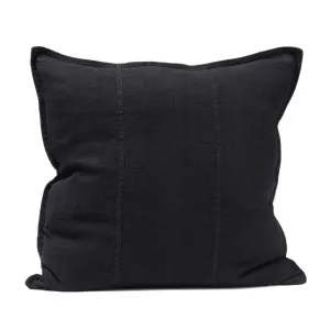 Luca® Linen Cushion - Black by Eadie Lifestyle, a Cushions, Decorative Pillows for sale on Style Sourcebook