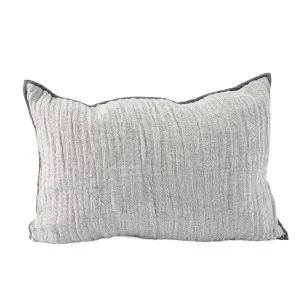 Cristal Linen Cushion - Soft Ink/Ink  by Eadie Lifestyle, a Cushions, Decorative Pillows for sale on Style Sourcebook