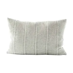 Ulivo Linen Cushion - Pistachio w' Off White Stripe by Eadie Lifestyle, a Cushions, Decorative Pillows for sale on Style Sourcebook