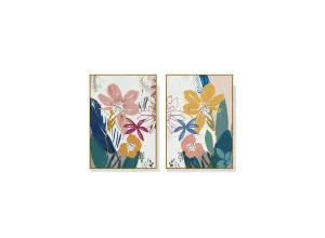 Set of 2 Summer Smile Wall Art Canvas 3 sizes available 70cm x 50cm by Luxe Mirrors, a Artwork & Wall Decor for sale on Style Sourcebook