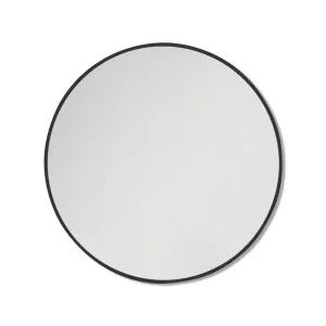 Round Black Metal Frame Bathroom Mirror â 90cm 900mm / 90cm Diameter by Luxe Mirrors, a Vanity Mirrors for sale on Style Sourcebook