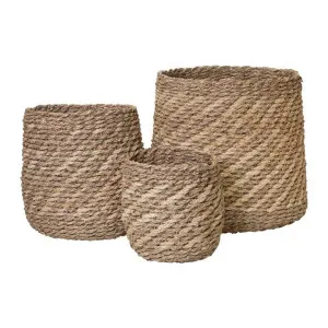Accra 3 Piece Seagrass Basket Set by j.elliot HOME, a Baskets & Boxes for sale on Style Sourcebook