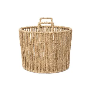 Naxos Seagrass Round Basket, Medium by Wicka, a Baskets & Boxes for sale on Style Sourcebook