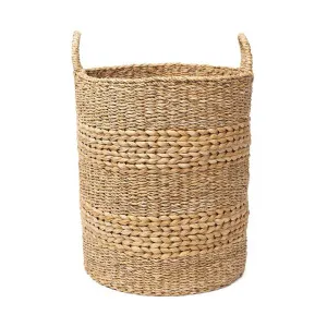 Marbella Seagrass & Water Hyacinth Round Basket, Large by Wicka, a Baskets & Boxes for sale on Style Sourcebook