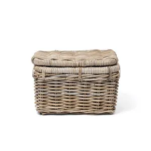 Wilmington Cane Lidded Hamper Basket, Large by Wicka, a Baskets & Boxes for sale on Style Sourcebook