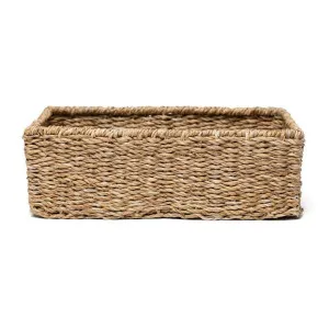 Newbury Seagrass Rectangular Shallow Basket, Large by Wicka, a Baskets & Boxes for sale on Style Sourcebook