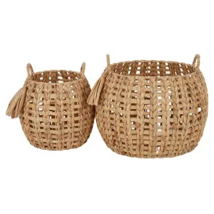 Yoruba 2 Piece Water Hyacinth Basket Set by Coast To Coast Home, a Baskets & Boxes for sale on Style Sourcebook