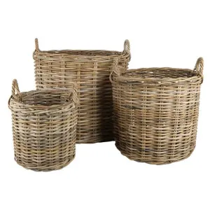 Andal 3 Piece Rattan Baskets Set by Florabelle, a Baskets & Boxes for sale on Style Sourcebook