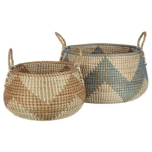 Zhenga 2 Piece Seagrass Basket Set by Florabelle, a Baskets & Boxes for sale on Style Sourcebook