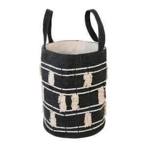 Manly Cotton Basket, Black by A.Ross Living, a Baskets & Boxes for sale on Style Sourcebook