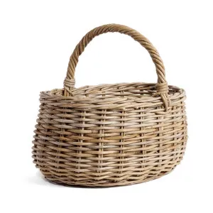 Tilbrook Rattan Oval Carry Basket by Wicka, a Baskets & Boxes for sale on Style Sourcebook
