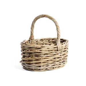 Dalton Rattan Oval Carry Basket, Small by Wicka, a Baskets & Boxes for sale on Style Sourcebook